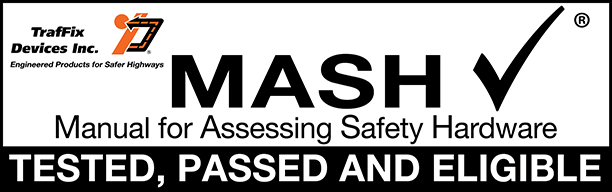MASH tested, passed and eligible certified towable attenuator