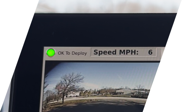 LaneBlade deployment speed limiter