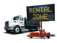 Highway Construction Attenuator Truck, Pattern Truck and Safety Support Equipment Rentals